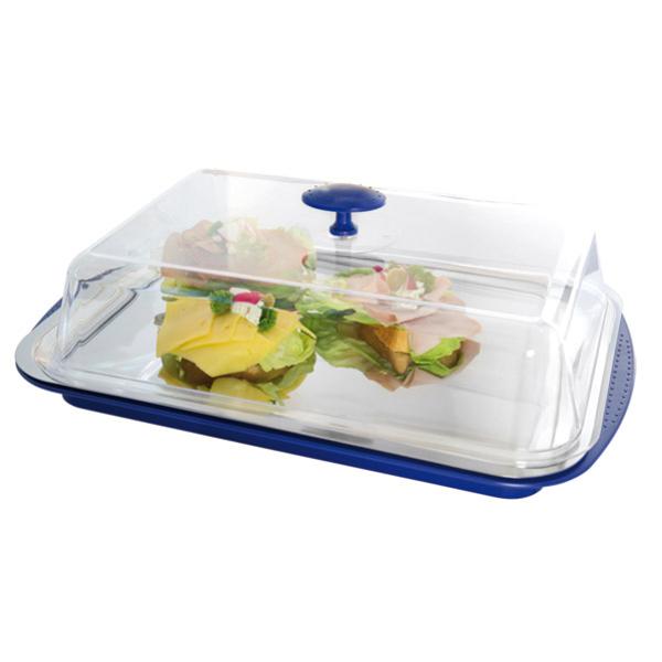 Thermo Tablett-Set, eckig, schwarz/ transparent APS 9091 (4004133090910)