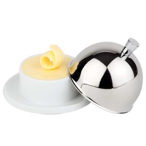 Butterservierer, aus Edelstahl/ Porzellan APS 15921 (4004133159211)