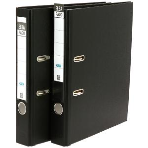 Ordner rado brillant, 50 mm, schwarz, 5er Pack ELBA 100022850 (4002030056688)