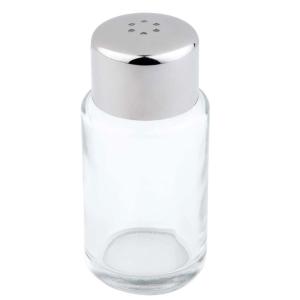 Salz- und Pfefferstreuer, Glas/ Edelstahl, 18 Löcher APS 40439 (4004133404397)
