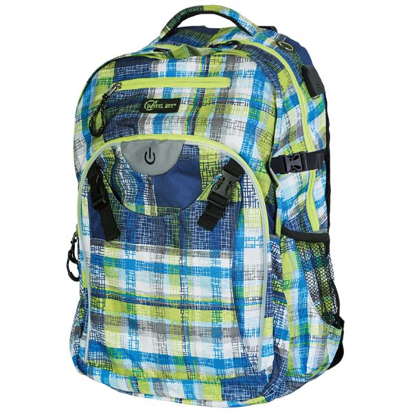 Freizeit-Rucksack Generation Z, blau/ grün/ weiß WHEEL BEE 950020 (3830058980286)