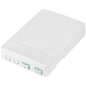 FTTH Gehäuse, 2 x LC/ APC DX Kupplung, weiß DIGITUS DN-931096 (4016032494676)