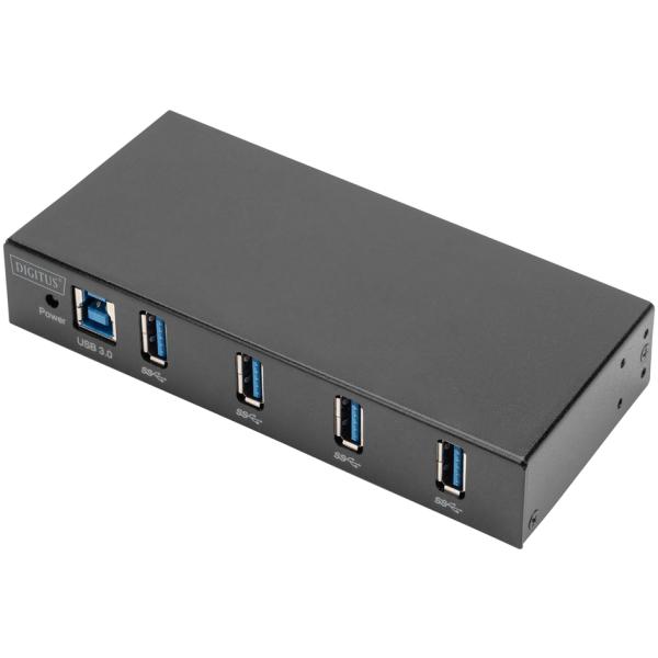 USB 3.0 Hub Industrial Line, 4-Port DIGITUS DA-70257 (4016032490470)