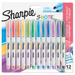 Kreativ-Marker S-NOTE, 12er Blisterkarte Sharpie 2138233 (3026981382338)
