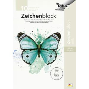 Zeichenblock, 140 g/ qm, DIN A4, gekörnt, 20 Blatt folia 8201 (4001868039580)