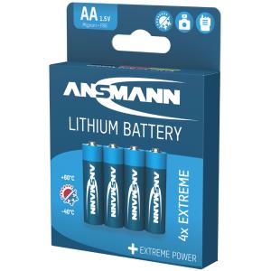 EXTREME LITHIUM Batterie, Mignon AA, 4er Blister ANSMANN 1512-0002 (4013674009701)