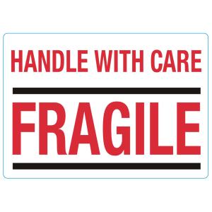 Hinweisetiketten 'HANDLE WITH CARE/ FRAGILE' rillprint 76850 (8712794768500)