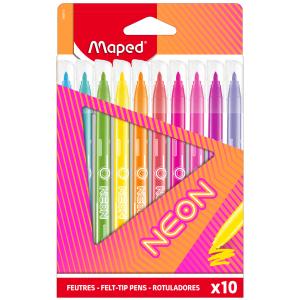 Fasermaler NEON, 10er Kartonetui Maped 845419 (3154148454199)