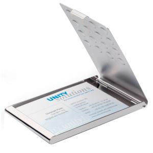 Visitenkarten-Etui BUSINESS CARD BOX CHROME, silber DURABLE 2440-23 (4005546212739)