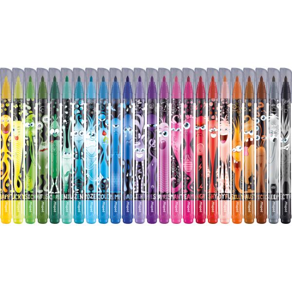 Fasermaler COLOR'PEPS MONSTER, 24er Kartonetui Maped 845401 (3154148454014)