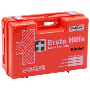 Leina-werke Erste-hilfe-koffer Pro Safe Kinder Din 13157 + Erweiterung Orange REF 21102 (4011166211021)