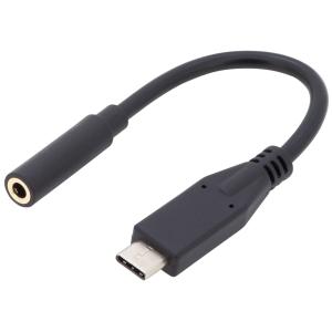USB Type-C Audio Adapterkabel, 0, 2 m, schwarz DIGITUS AK-300321-002-S (4016032451112)