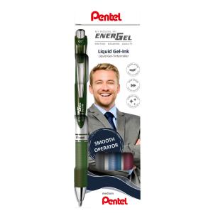 Gel-Tintenroller EnerGel XmRT Liquid, 4er Set Pentel BL77-4COL2 (4016284345658)