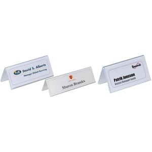 Tisch-Namensschild, Dach-Form, aus Hartfolie DURABLE 8051-19 (4005546810515)