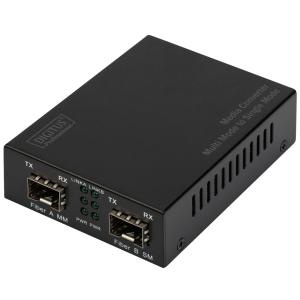 Gigabit Multimode/ Singlemode Mediakonverter, SFP DIGITUS DN-82133 (4016032445753)