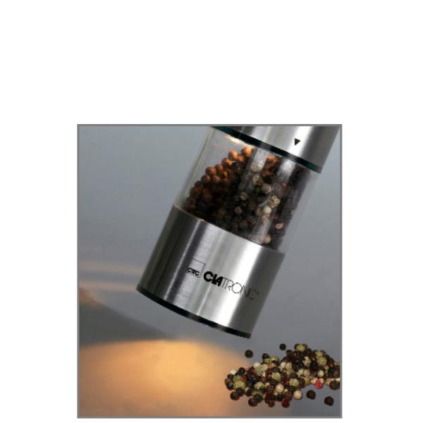 Pfeffer-/ Salzmühle PSM 3004N, Edelstahl CLATRONIC 271572 (4006160715729)