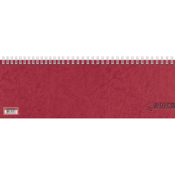 Tischkalender 'Querterminbuch', 2026, rot Glocken 5071921206 (4061947145335)