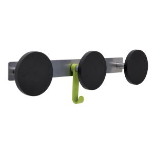 Wandgarderobe 'S3', 3 Haken, grau/ schwarz ALBA PMS3 (3129710011957)