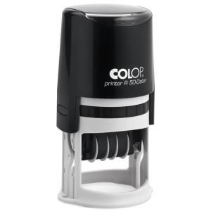 Datumstempel Printer R 50-Dater, rund, schwarz COLOP 104341 (9004362310587)