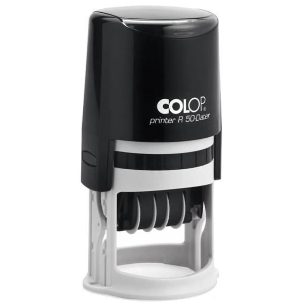 Datumstempel Printer R 50-Dater, rund, schwarz COLOP 104341 (9004362310587)
