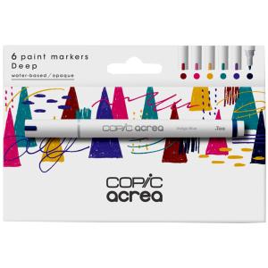 Marker acrea 'Deep', 6er Set COPIC 20077603 (4511338064689)