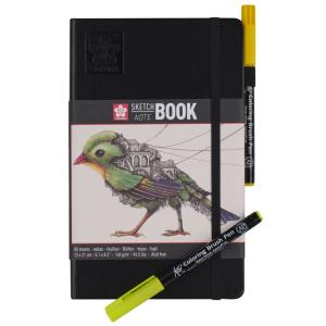 Skizzenbuch/ Notizbuch, 210 x 148mm, schwarz/ cremeweiß SAKURA 94140004 (8712079448523)