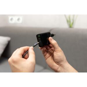 USB-Steckdosenadapter HOME CHARGER HC365PD, schwarz ANSMANN 1001-0150 (4013674195077)