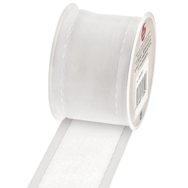 Geschenkband auf Spule 'Korsika', weiß SUSY CARD 40047287 (4050498316547)