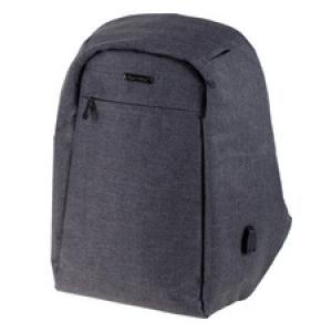 Rucksack 'SAFEPAK', mit USB-Ladeport, grau LiGHTPAK 46153 (4021068461530)