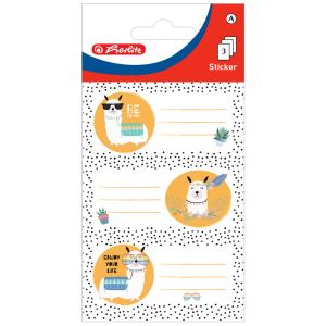 Buchetiketten Lama, 76 x 35 mm herlitz 300006080 (4008110263083)