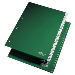 Kunststoff-Register, PP, Stärke: 0, 12 mm, 25-teilig DURABLE 6224-05 (4005546620220)