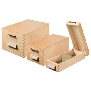 Holz-Karteikasten für 1.500 Karten, A5 quer HAN 1005 (4012473004016)
