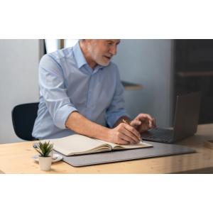 Notizbuch Conceptum A5, 80g m² Hardcover kariert grau metallic SIGEL CO404 (4004360779008)