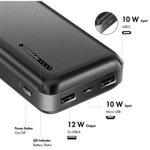 Powerbank 20.000 mAh, 2x USB-A, 1x USB-C, weiß LogiLink PA0323W (4052792073744)