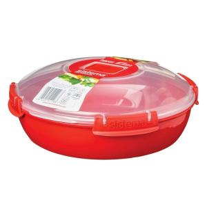 Mikrowellendose MICROWAVE, 1, 29 Liter, rot Sistema 1118 (9414202011183)