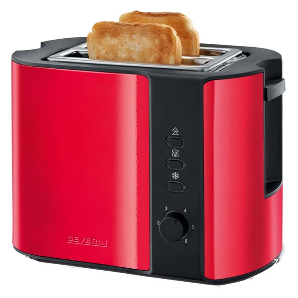 2-Scheiben-Toaster AT 2589, Edelstahl / schwarz SEVERIN (4008146022517)
