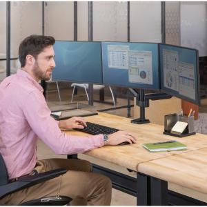 Dreifach-Monitorarm Platinum, schwarz Fellowes 8042601 (0043859716975)