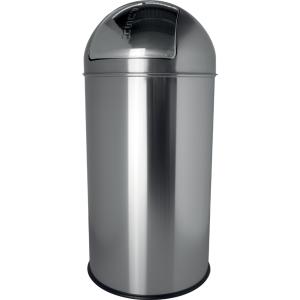 Edelstahl-Abfalleimer 'the dome', 50 Liter, silber helit H2401400 (4012086061345)