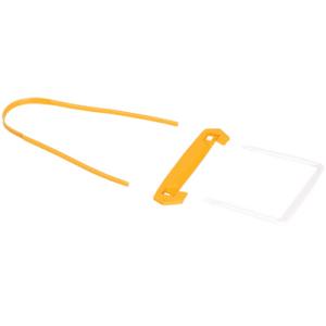 Archivclip Tube Clip Kunststoff weiß gelb 100er Pack Bankers Box 1189101 (0043859690510)