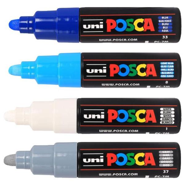 Pigmentmarker PC-7M, dunkelblau POSCA PC7M BF (4902778228326)