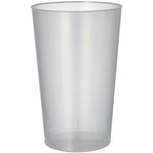 Mehrweg-Trinkbecher PP, 0, 5 l, transluzent, 30er PAPSTAR 89824 (4002911534847)