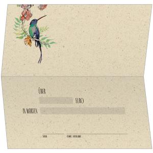 Gutscheinkarte 'Hummingbirds and flowers sigel DS621 (4004360785207)