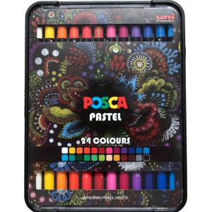 Wachsmalstift PASTEL KPA100, 24er Etui POSCA KPE100/24 001 (4902778239032)