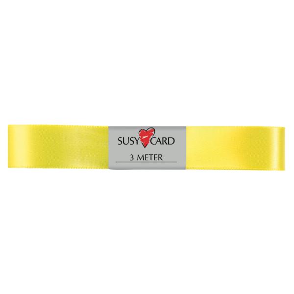 Geschenkband 'Doppelsatin', 15 mm x 3 m, gelb SUSY CARD 11230232 (4050498091024)