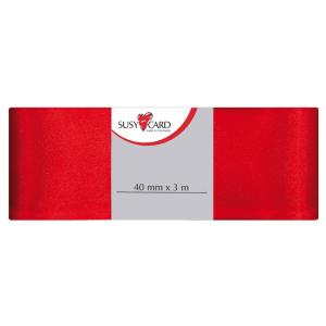 Geschenkband 'Doppelsatin', 40 mm x 3 m, rot SUSY CARD 11316866 (4050498142658)