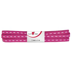 Geschenkband 'Stichband', 15 mm x 2 m, pink SUSY CARD 40002309 (4050498215673)