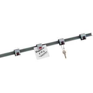 Rollenclip-Wandleiste, schwarz-grau, Länge: 1.000mm MAUL 62431-82 (4002390022743)