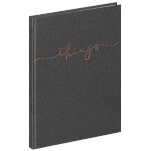 Notizbuch 'things', DIN A5, blanko, grau PAGNA 26090-10 (4013951015111)