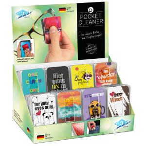 Brillen-Putztuch PocketCleaner, 32er Display WEDO 271 969932 (4250056827311)
