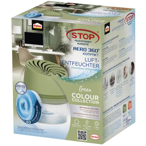 Luftentfeuchter AERO 360 Grad KOMPAKT, grün Pattex BADG3 (4057278020533)